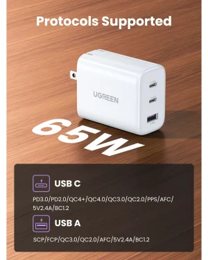 Ugreen 65w Fast Charger (6M)